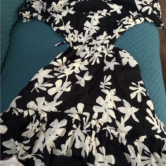 Lemlem Black and White Backless Dress - Picture 1 of 2